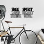 Wallity Heart Brave Soul - Escultura de pared de metal negra